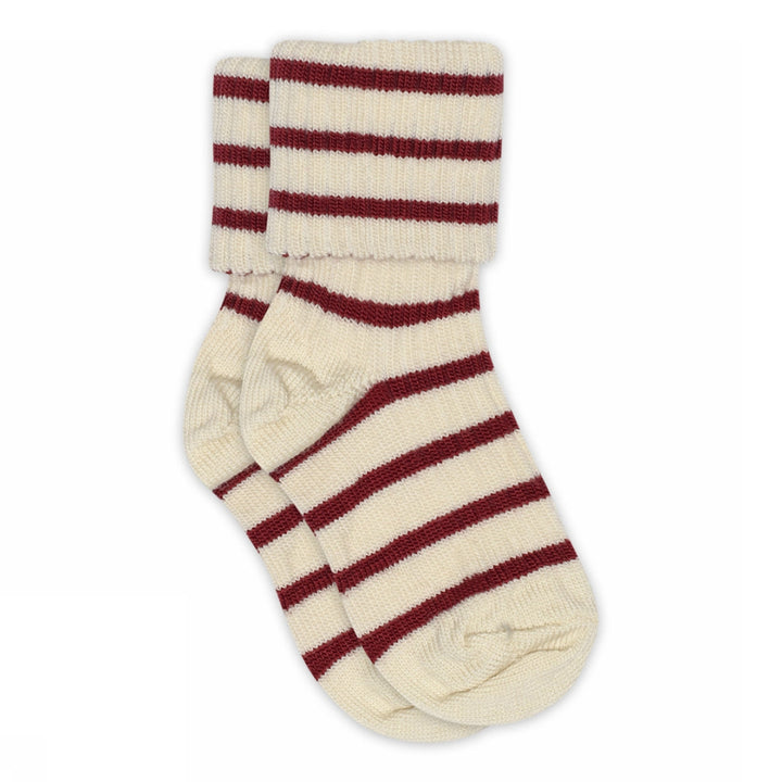 MP Denmark red striped baby socks