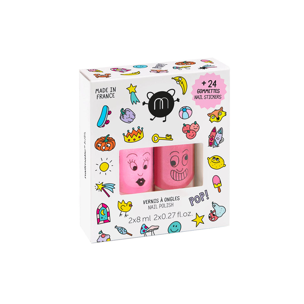 Nailmatic Pop 2 Pack w Stickers (Dolly & Kitty) - Acorn & Pip_Nailmatic