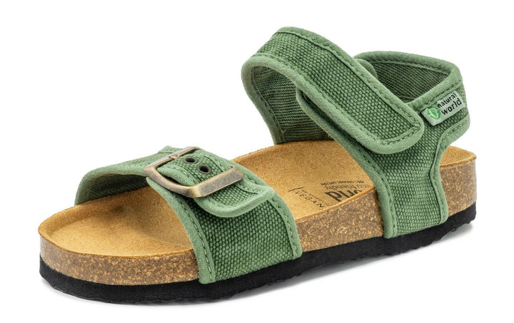 Natural World Eco: Dory Sandals - Olive Green - Acorn & Pip_Natural World Eco