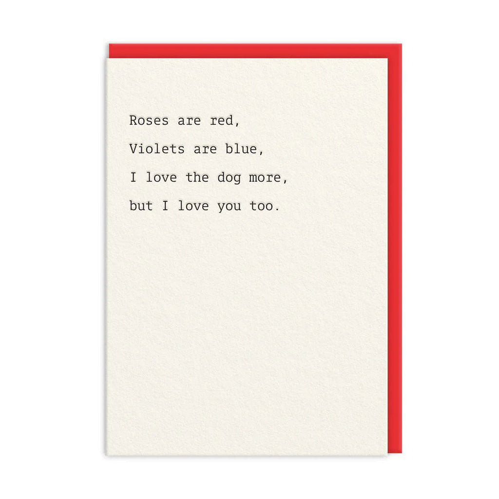 Ohh Deer: Love the Dog More Valentines Card - Acorn & Pip_Ohh Deer