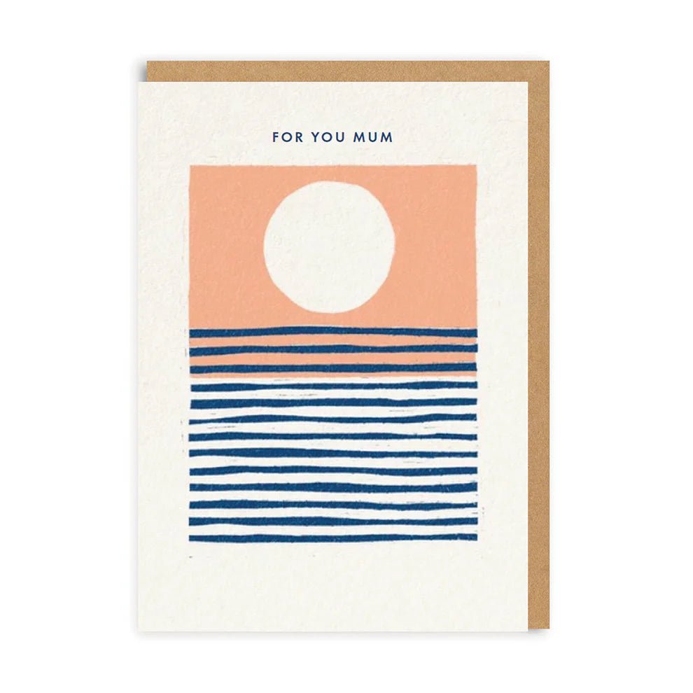 Ohh Deer: Sunset Mum Greeting Card - Acorn & Pip_Ohh Deer