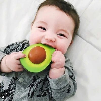 Oli & Carol: Arnold The Avocado - Rubber Baby Teether - Acorn & Pip_Oli & Carol