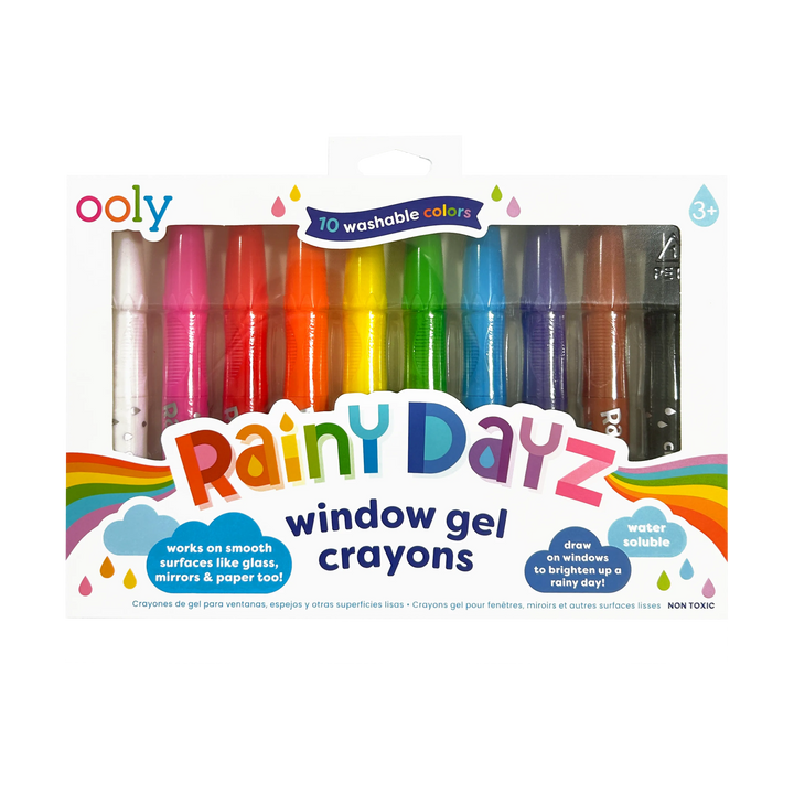 Rainy Dayz Window Gel Crayons set