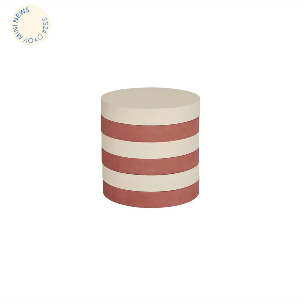 OYOY: Iro Stacking Stool - Vanilla / Nut - Acorn & Pip_OYOY