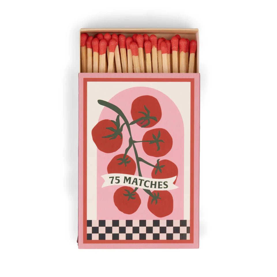 Paddywax: A Dopo Boxed Matches Tomato Vine Red - 75 Matches - Acorn & Pip_Designworks