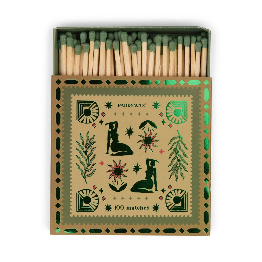 Paddywax: Jumbo Boxed Matches 100 Matches with Green Tips - Femme - Acorn & Pip_Acorn & Pip