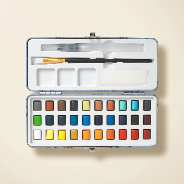 Papier Dot & Daisy 30-colour watercolour paint set