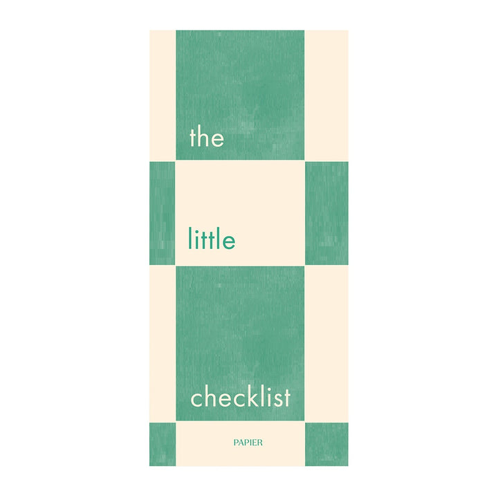 Papier The Little Checklist green notepad