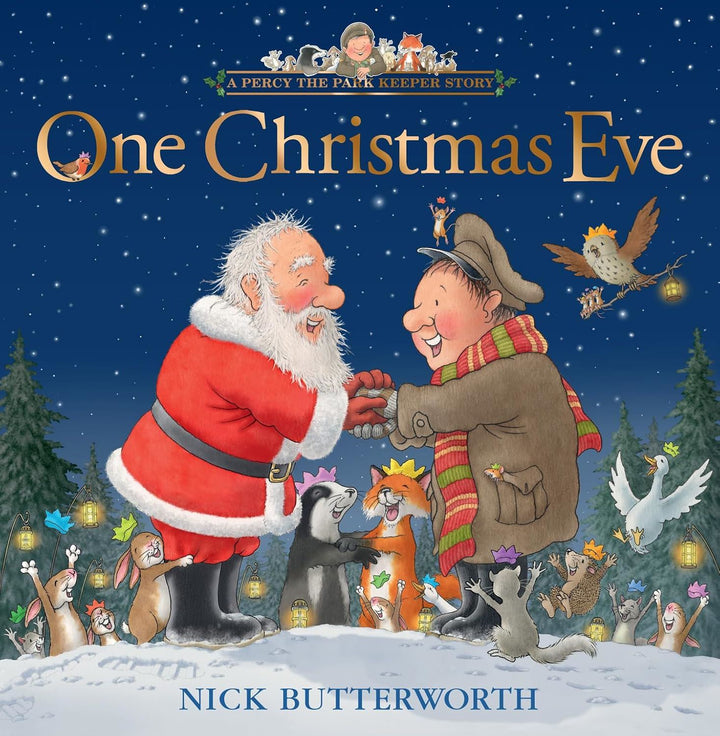 Percy the Park Keeper One Christmas Eve hardback book cover