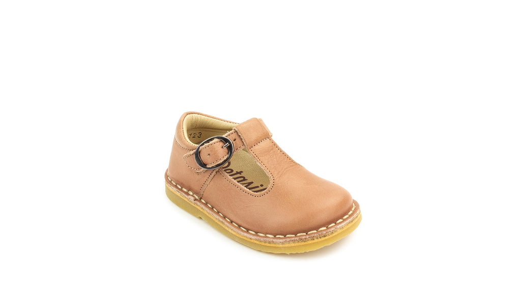 Petasil: Crosspatch T - Bar Shoes - Old Rose Leather - Acorn & Pip_Petasil