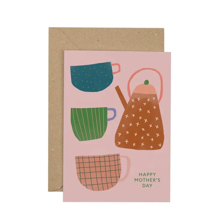 Plewsy: Happy Mothers Day Teacup Card - Acorn & Pip_Plewsy