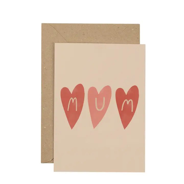 Plewsy: Mum Hearts - Mothers Day Card - Acorn & Pip_Plewsy