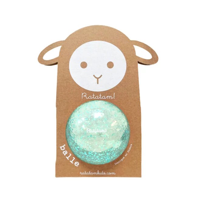 Ratatam: Blue Glitter Sheep Ball (10cm) - Acorn & Pip_Ratatam Kids