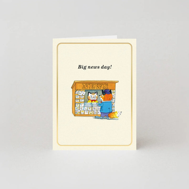 Richard Scarry Big News Day card