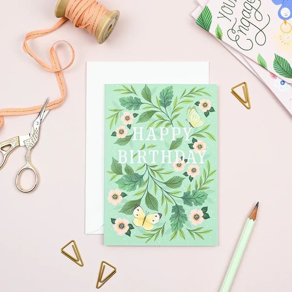 Ricicle: Happy Birthday - Butterflies - Acorn & Pip_Ricicle