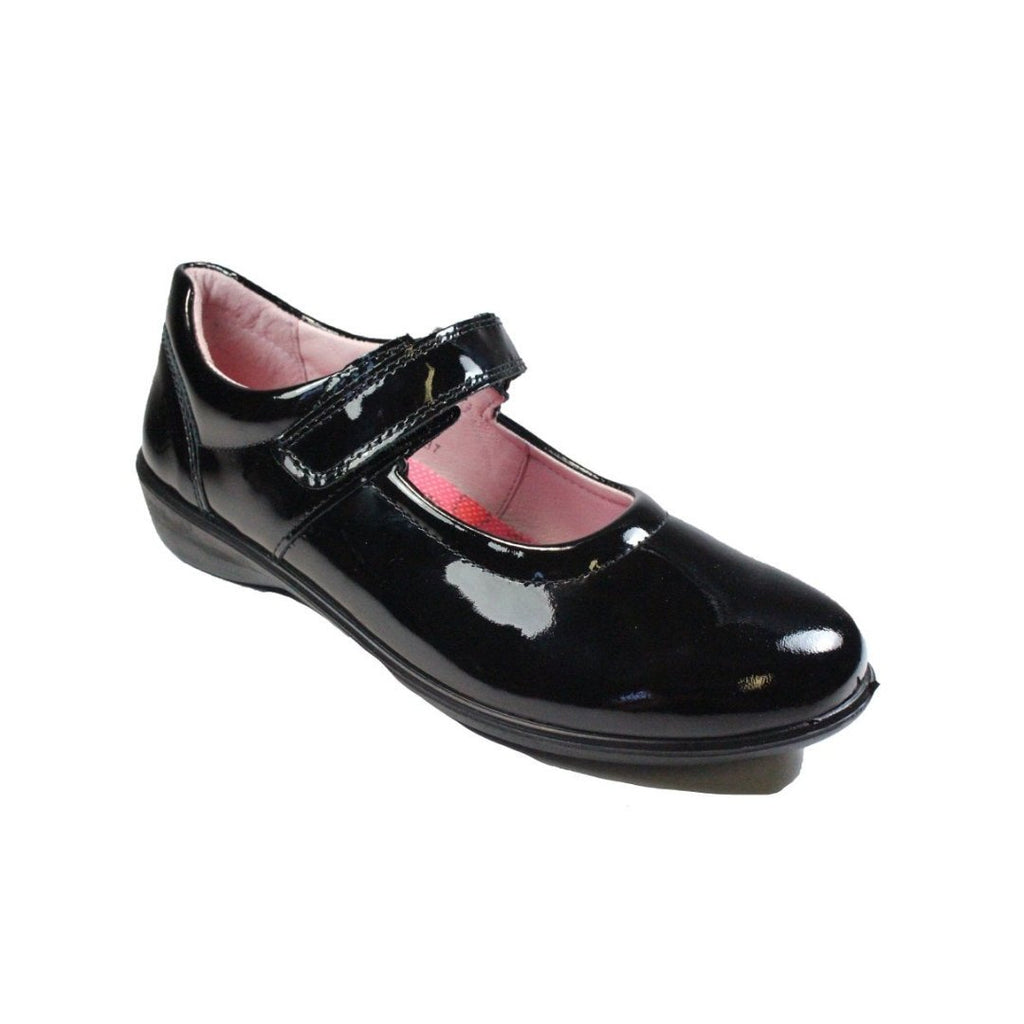 Ricosta: Beth Mary Jane School Shoes - Black Patent - Acorn & Pip_Ricosta