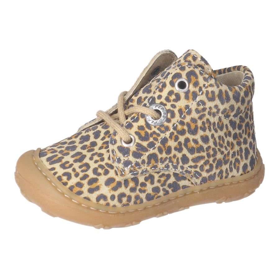 Ricosta: Dots Lace Up Boots - Animal Print / Desert - Acorn & Pip_Ricosta