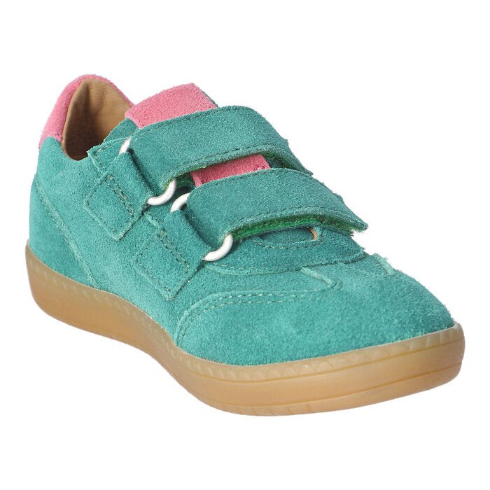 Ricosta: Milan Velcro Trainers - Green / Pink - Acorn & Pip_Ricosta