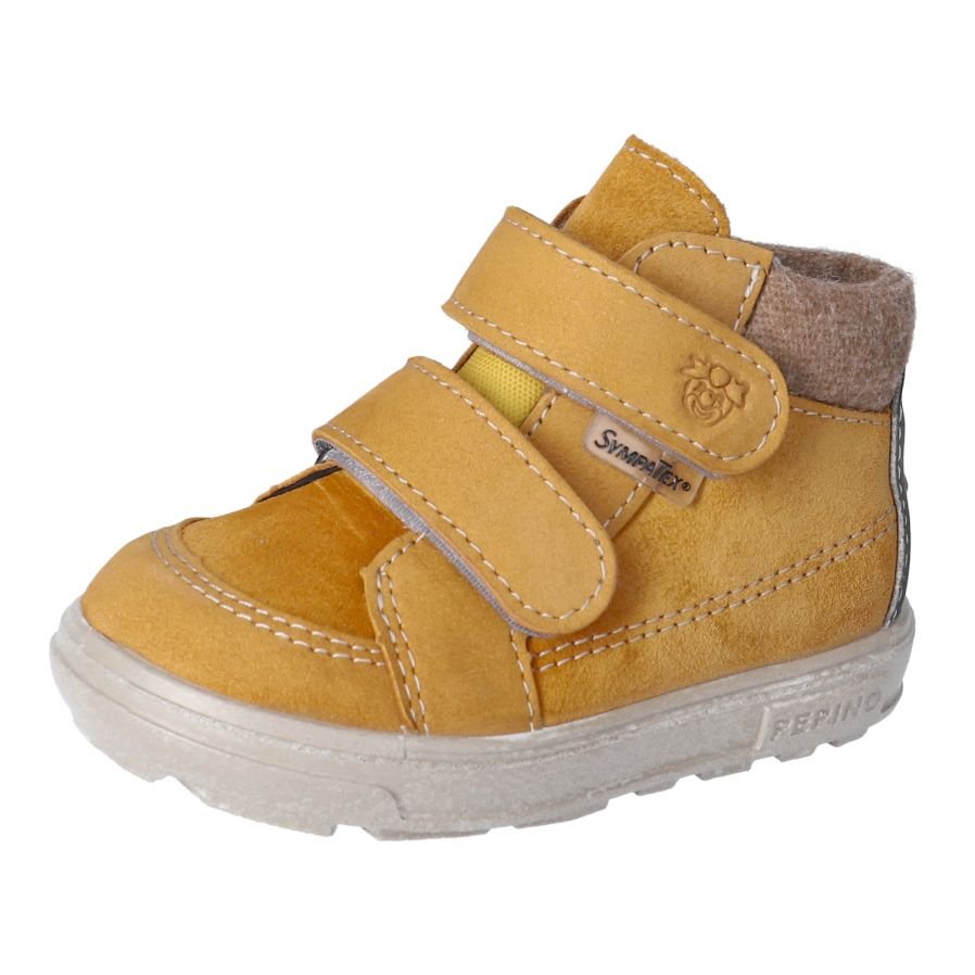 Ricosta: Pingu Waterproof Velcro Boot - Mustard Yellow - Acorn & Pip_Ricosta