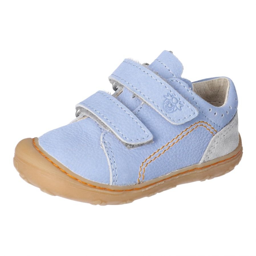 Ricosta: Tommy Double Velcro Trainers - Blue / Frost - Acorn & Pip_Ricosta