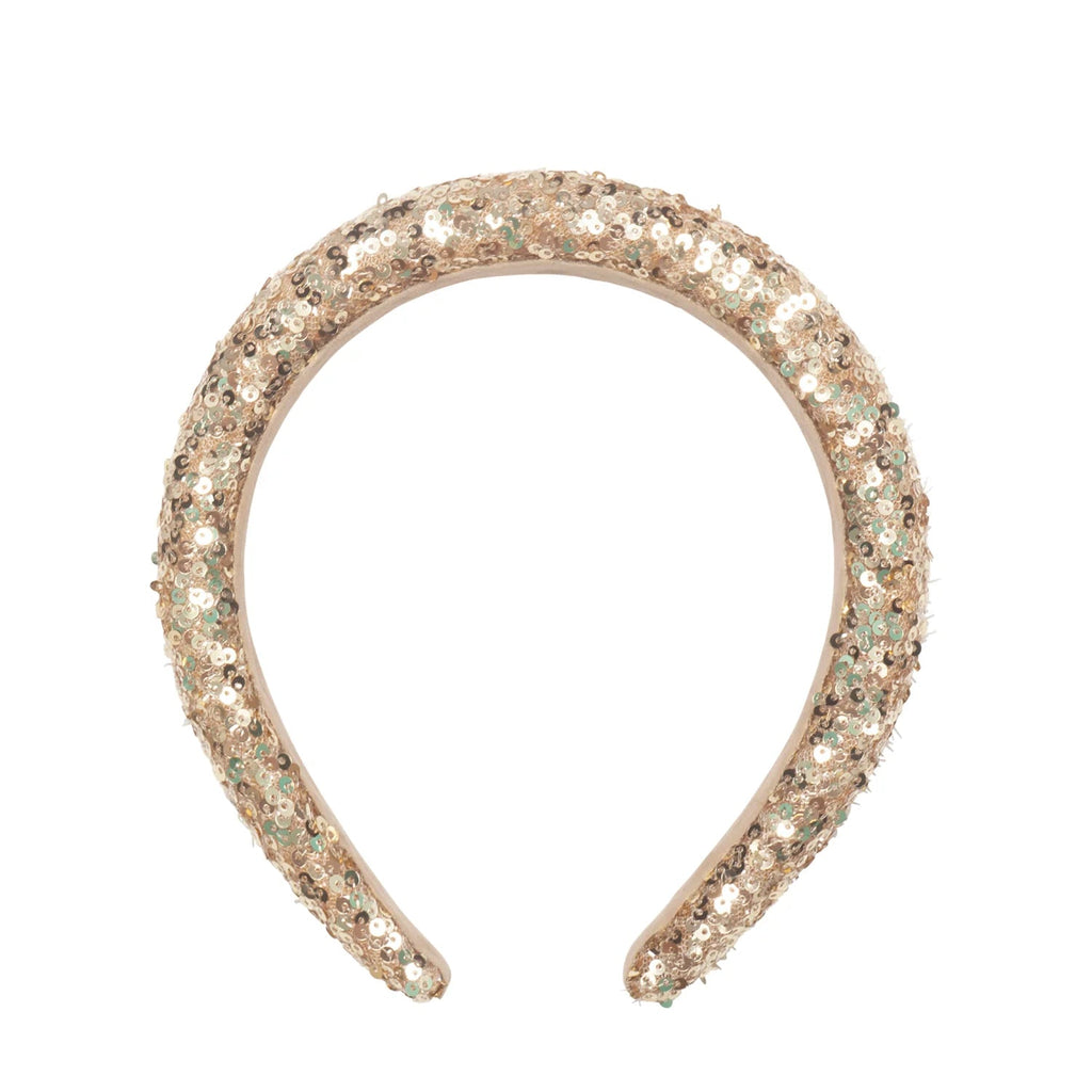 Rockahula: Gold Sequin Padded Headband - Acorn & Pip_Rockahula