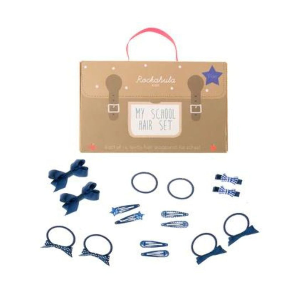 Rockahula: School Hair Set - 16 Pieces - Navy - Acorn & Pip_Rockahula