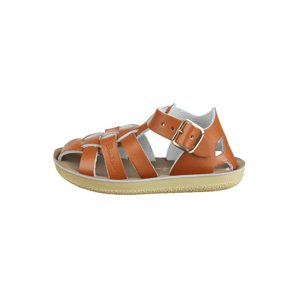 Salt - Water Sandals: Shark Tan Kids Sandals - Acorn & Pip_Salt - Water Sandals