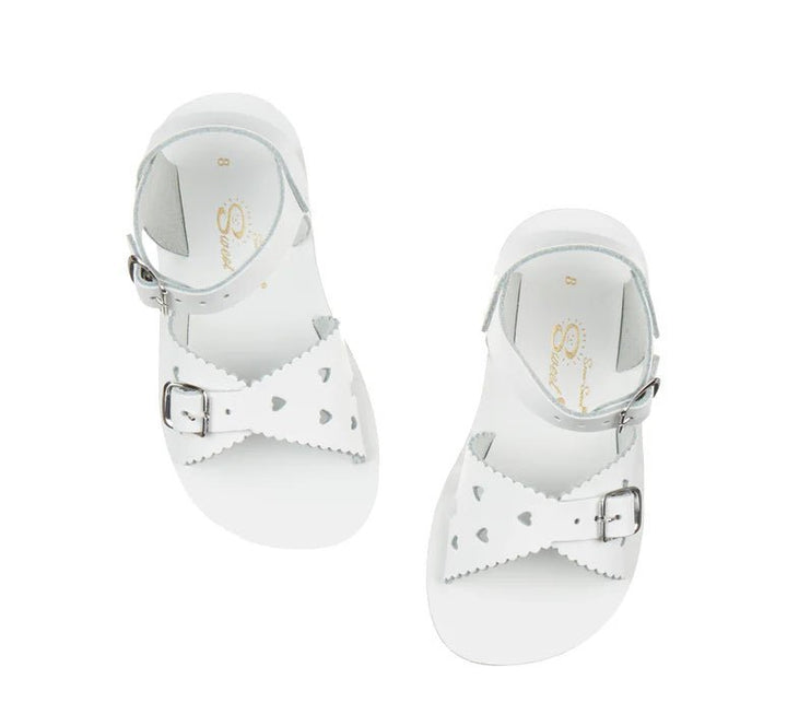 Salt - Water Sandals: Sweetheart White Kids Sandals - Acorn & Pip_Salt - Water Sandals