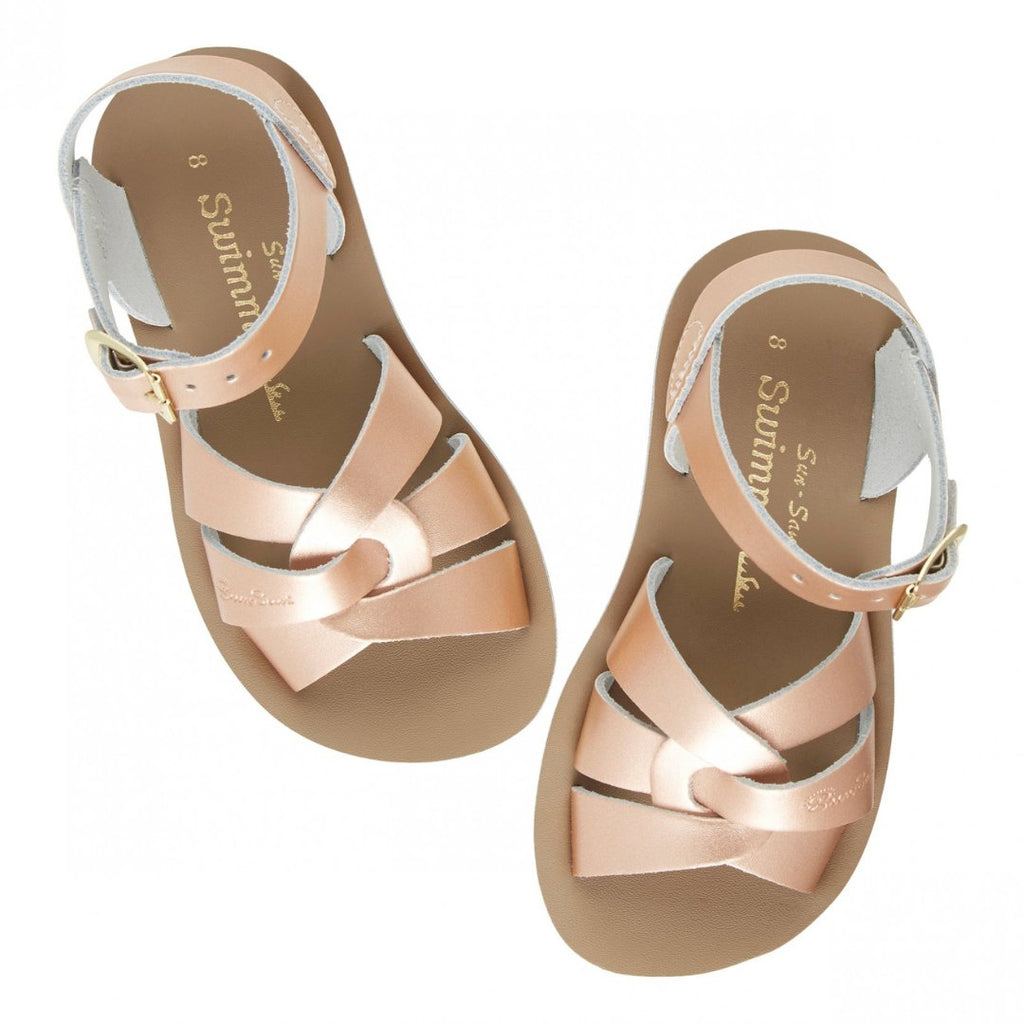 Salt - Water Sandals: Swimmer Rose Gold Kids Sandals - Acorn & Pip_Salt - Water Sandals