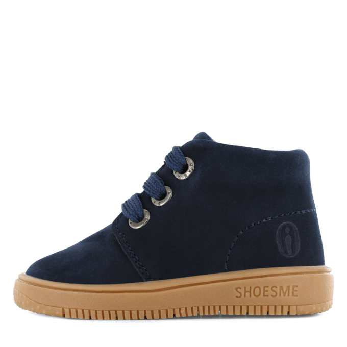 Shoesme: Navy Suede, Lace - up Kids Boot - Acorn & Pip_Shoesme