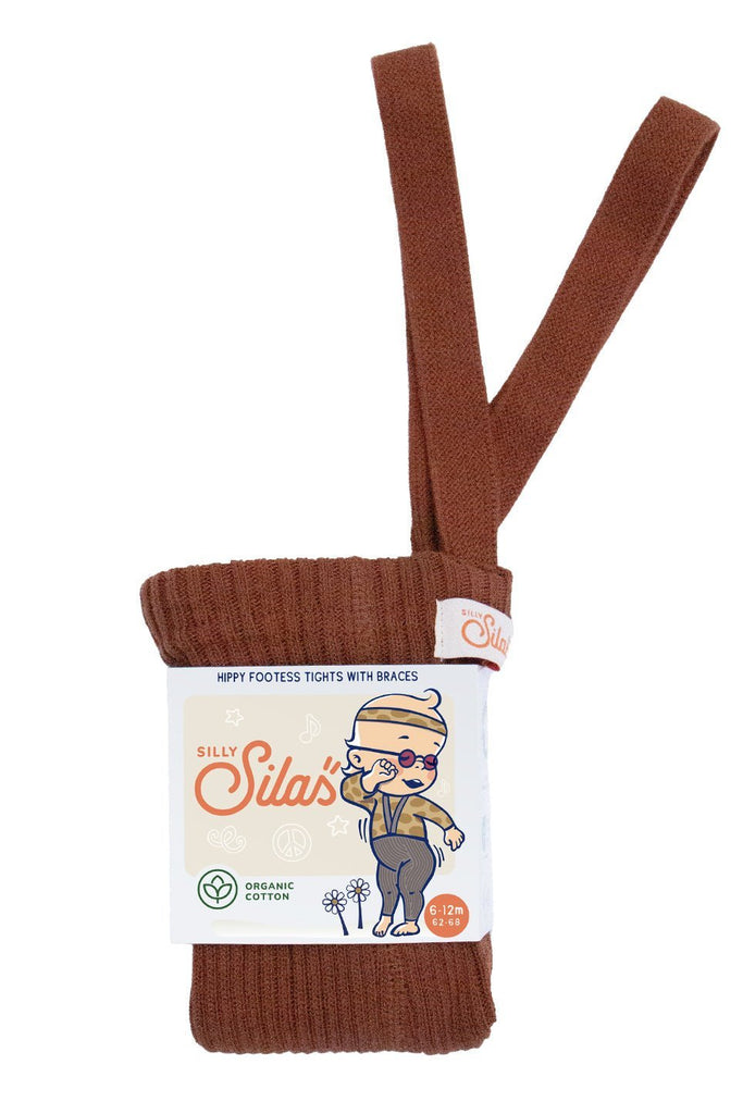 Silly Silas: Hippy Footless Tights - Cinnamon - Acorn & Pip_Silly Silas