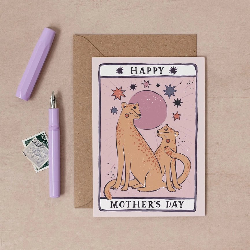 Sister Paper Co: Leopard Mothers Day Card - Acorn & Pip_Sister Paper Co