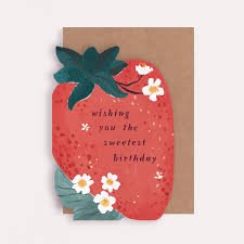 Sister Paper Co: Strawberry Sweetest Card - Acorn & Pip_Sister Paper Co