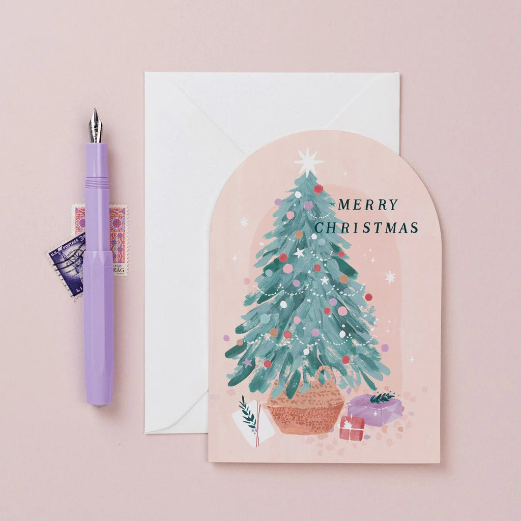 Sister Paper Co: Tree Christmas Card - Acorn & Pip_Sister Paper Co