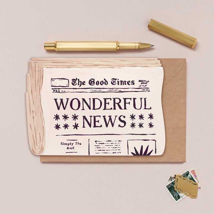 Wonderful News congratulations card