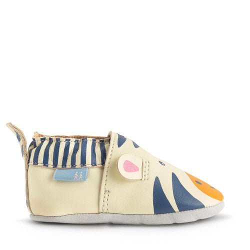 Start - Rite: Fable Leather Moccasins - Zebra / Cream Leather - Acorn & Pip_Start Rite