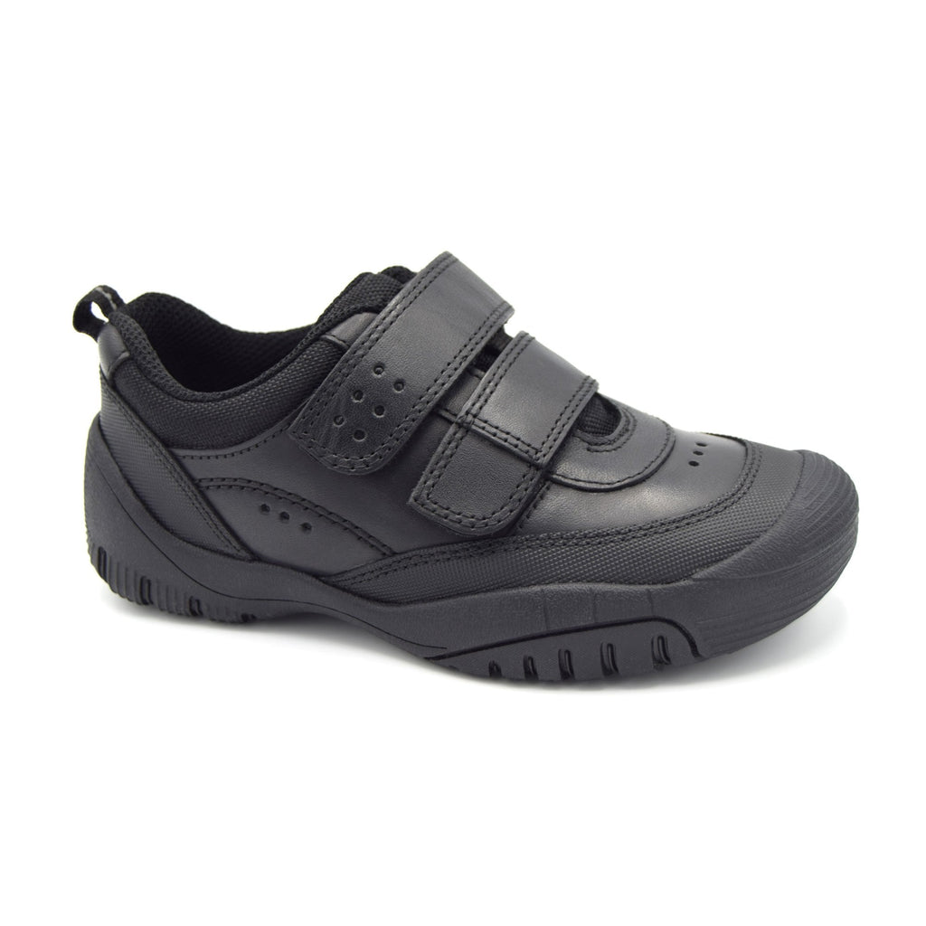 Start - Rite: Quad School Shoes - Black Leather - Acorn & Pip_Start Rite