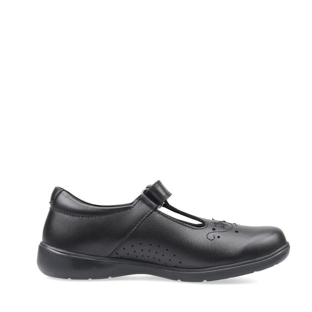 Start - Rite: Star Jump T - Bar Girls School Shoes - Black Leather - Acorn & Pip_Start Rite