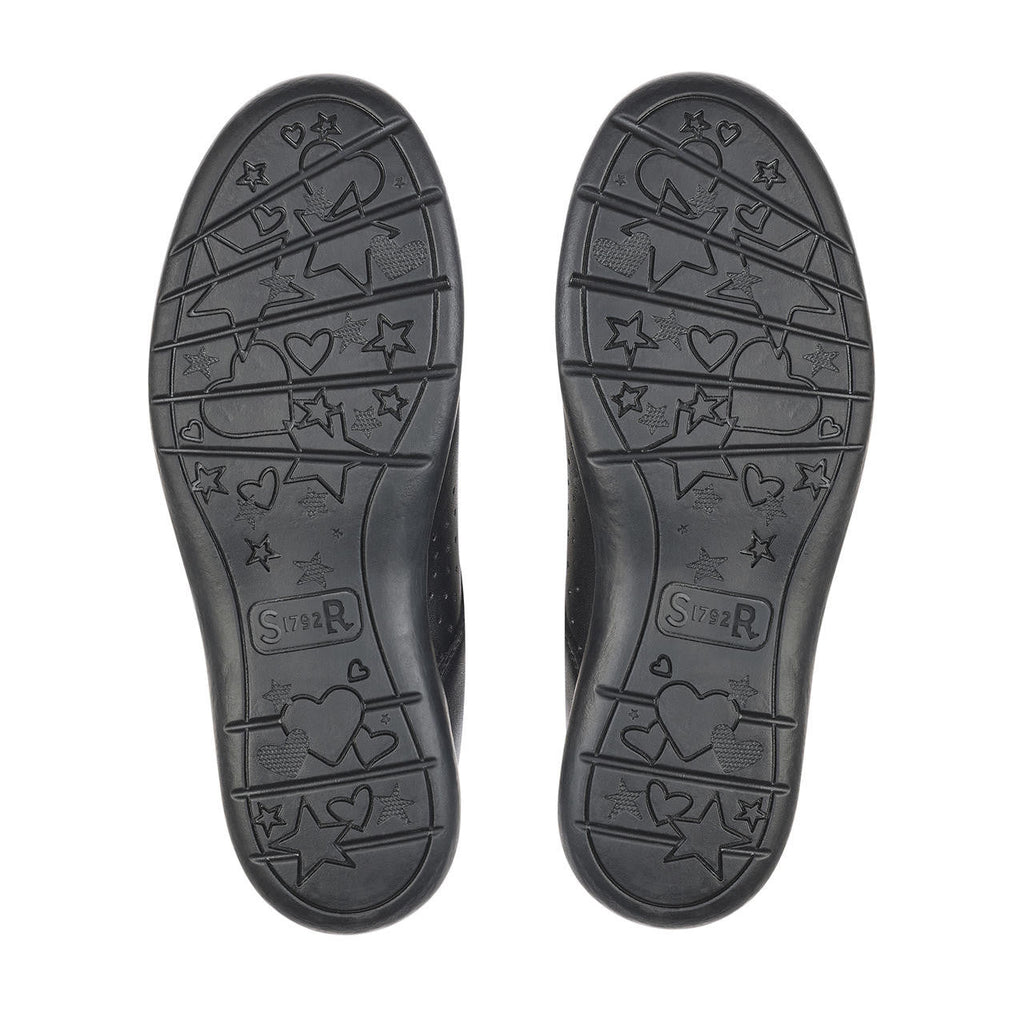 Start - Rite: Star Jump T - Bar Girls School Shoes - Black Leather - Acorn & Pip_Start Rite