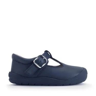 Start - Rite: Travel Buckle Kids First Walking Shoes - Navy Leather - Acorn & Pip_Start Rite