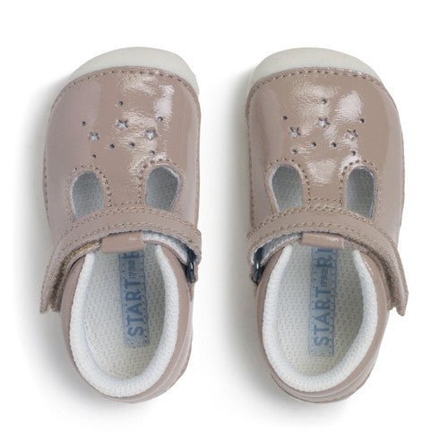 Start - Rite: Tumble - Taupe Patent Pre - Walkers - Acorn & Pip_Start Rite