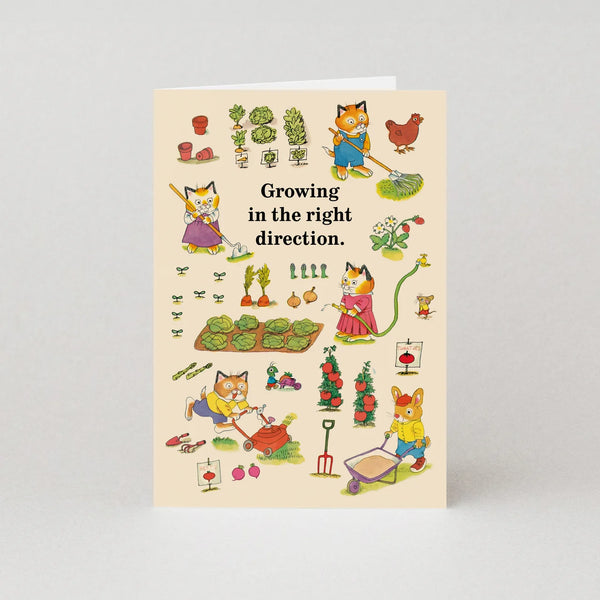 Studio Boketto Richard Scarry Growing in the Right Direction Card
