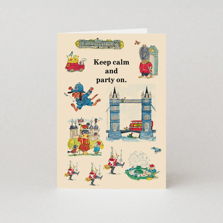 Richard Scarry Keep Calm Party On card