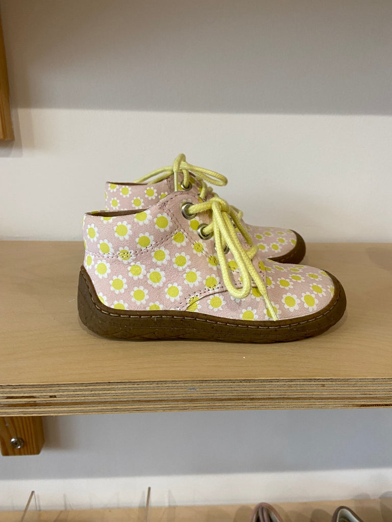 Superfit: Flower Lace up Boots - Rose / Yellow - Acorn & Pip_Superfit