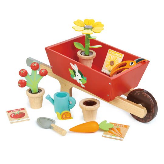 Tender Leaf Toys: Wheelbarrow Set - Acorn & Pip_Tender Leaf Toys