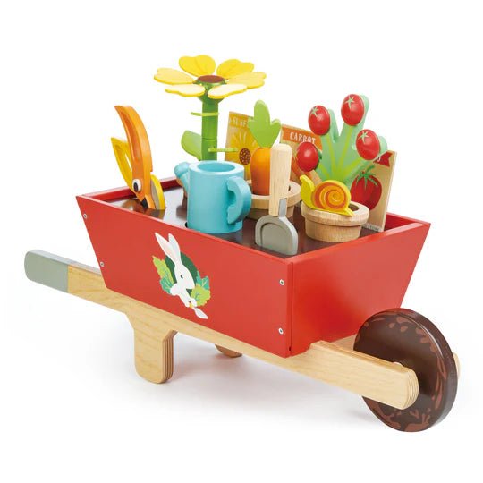 Tender Leaf Toys: Wheelbarrow Set - Acorn & Pip_Tender Leaf Toys