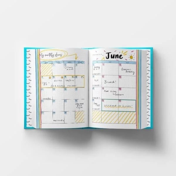 The Positive Planner - Blue Bullet Diary - Acorn & Pip_The Positive Planner