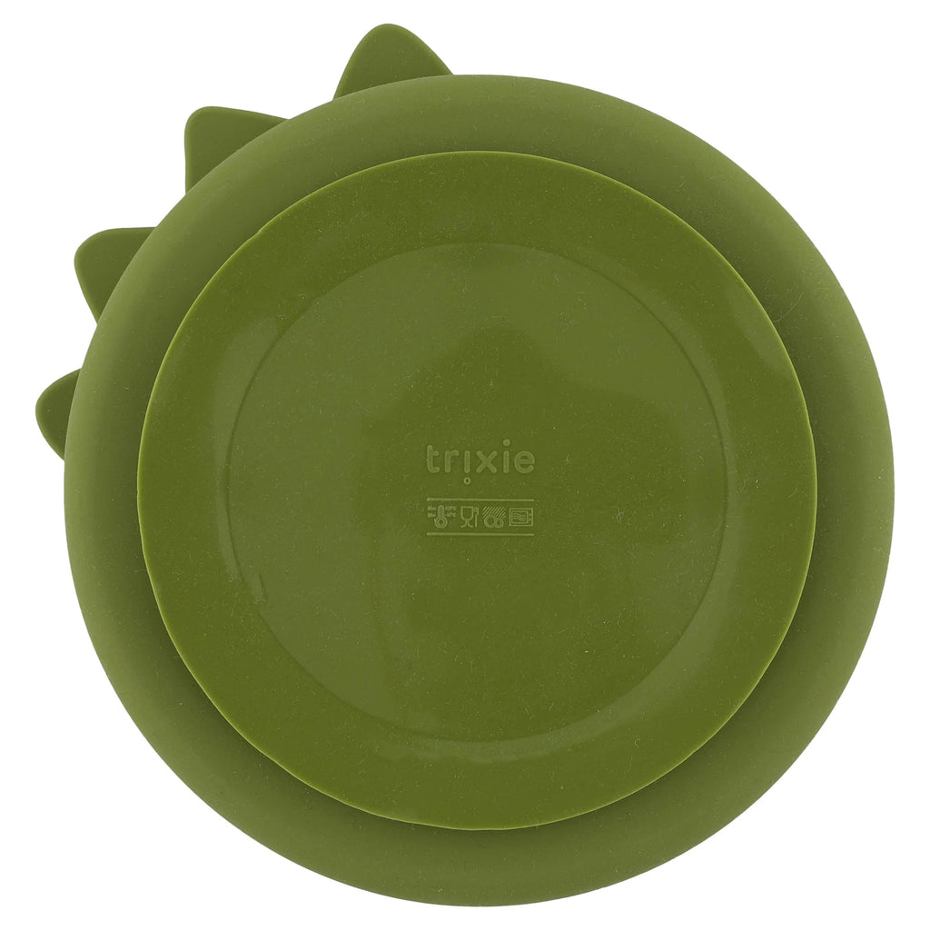 Trixie: Mr Dino - Divided Suction Plate - Acorn & Pip_Trixie