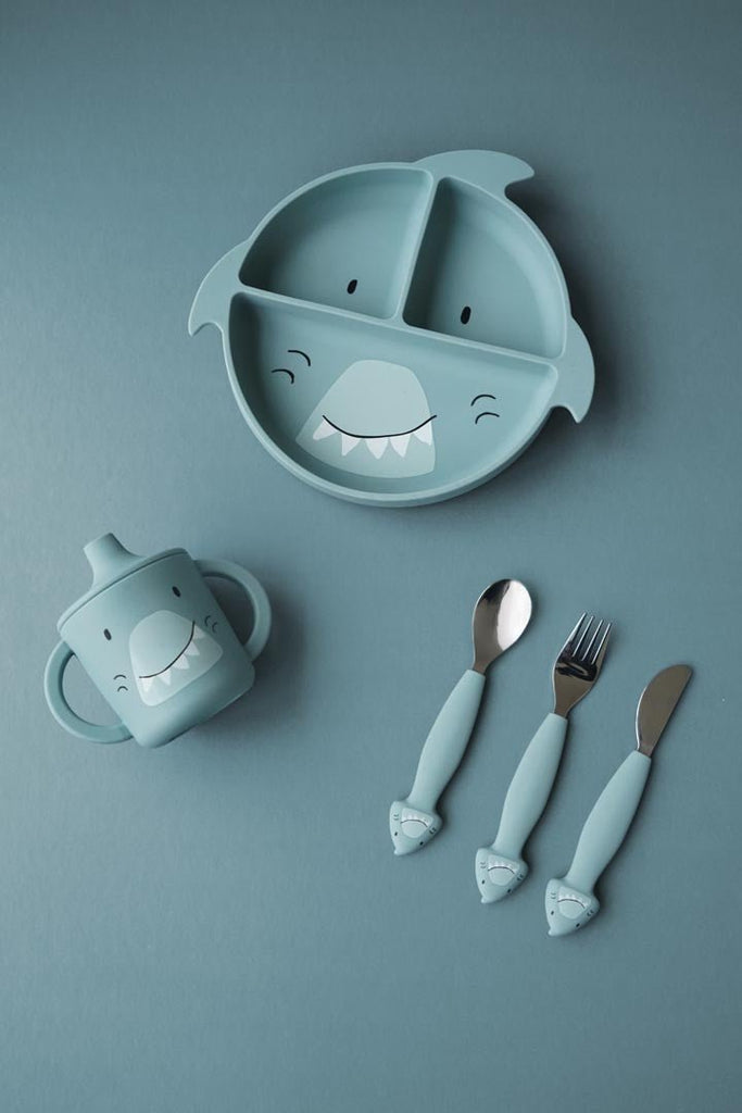 Trixie: Mr Shark - Divided Suction Plate - Acorn & Pip_Trixie