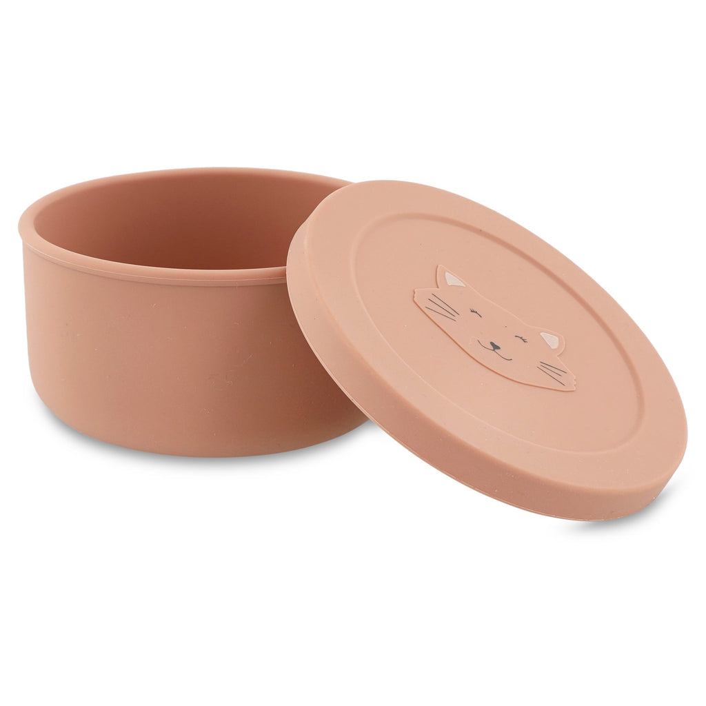 Trixie: Silicone Snack Pot with Lid - Mrs. Cat - Acorn & Pip_Trixie